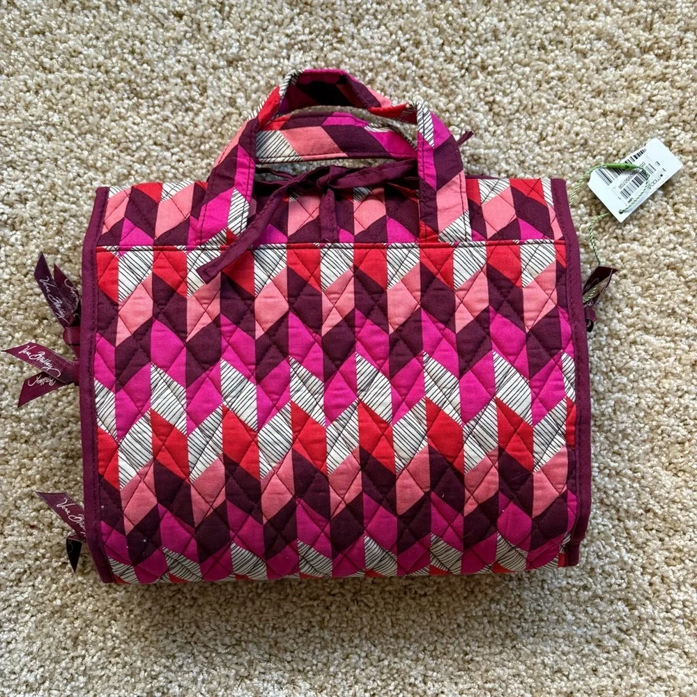Vera Bradley Hanging Travel Organizer Cosmetic‎ Makeup Bag Bohemian Chevron
